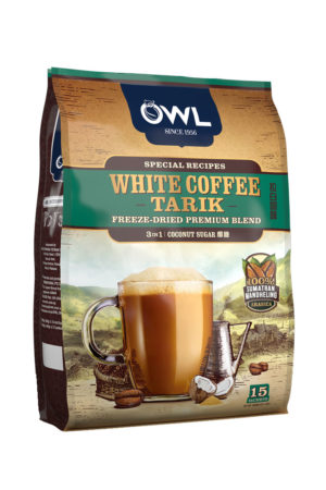 White Coffee Tarik – FREEZE Dried Premium Blend – 3 in 1 Coconut Sugar Flavour – 25.50 Dirhams (15 Sachets)