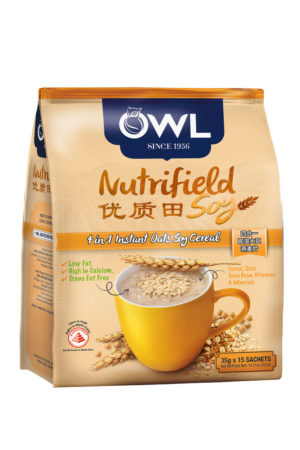 OWL Nutrifield Soy 4 in 1 Instant Oats Soy Cereal (35 gm x 15 Sachets) 525 gm 25 Dirhams