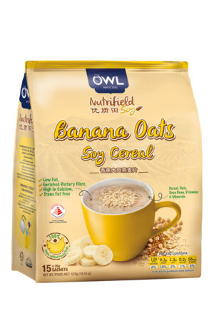 OWL Nutrifield Banana Oats Soy Cereal – Low Fat 525g
