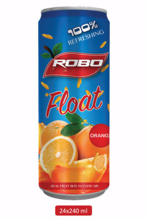 Robo Float Orange Juice – 240 ml (1 Tray x 24 cans)