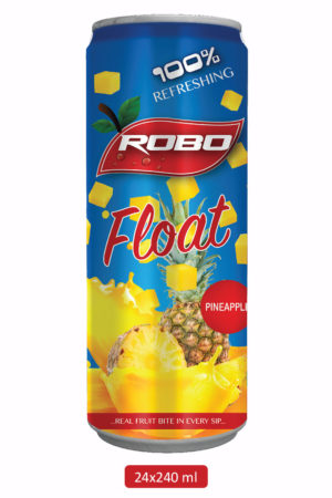 Robo Float Pineapple Juice – 240 ml (1 Tray x 24 cans)